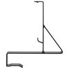 vidaXL Support de Garde Neige Noir 29,5 x 3 x 34,5 cm Acier