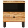 vidaXL Armoire de lit avec tiroir 2 pcs Marron 40 x 33 x 46 cm