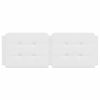 vidaXL Coussin de t&ecirc;te de lit Zadar blanc 120 cm similicuir