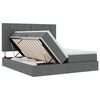 vidaXL Lit de Rangement Gris fonc&eacute; 200 x 200 cm Cuir synth&eacute;tique