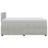 vidaXL Sommier &agrave; lattes de lit et matelas Gris clair 120x200cm Velours