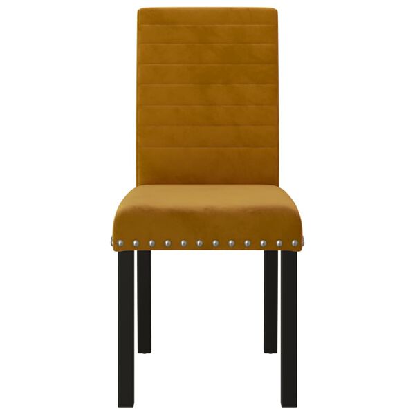 vidaXL Chaises &agrave; manger lot de 6 marron velours