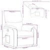 vidaXL Fauteuil inclinable de massage Rouge Similicuir