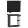 vidaXL Housse pour portant de bois de chauffage noir 122x61x106 cm