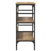 vidaXL Table console avec &eacute;tag&egrave;re ch&ecirc;ne artisanal 100 x 32 x 75 cm