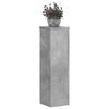 vidaXL Supports pour plantes 2 pcs gris b&eacute;ton bois d'ing&eacute;nierie