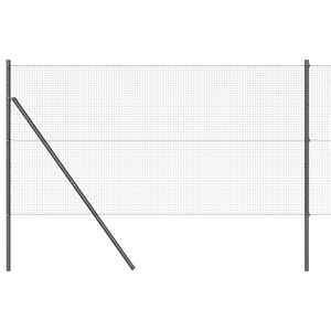 vidaXL Cl&ocirc;ture en fils soud&eacute;s pour fixation au sol 50 x 1,2 m Gris