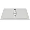 vidaXL T&ecirc;te de douche plongeante carr&eacute;e en acier inoxydable 25x25 cm
