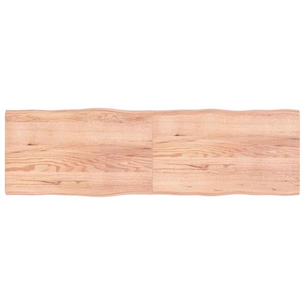 vidaXL Dessus de table bois massif trait&eacute; bordure assortie