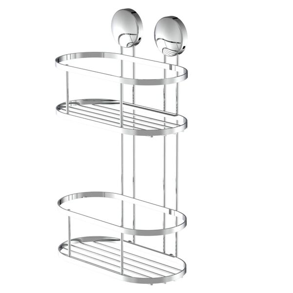EISL &Eacute;tag&egrave;re d'angle de douche chrome 22x11x34 cm