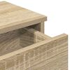 vidaXL &Eacute;tag&egrave;re murale avec tiroirs ch&ecirc;ne sonoma bois d'ing&eacute;nierie