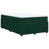 vidaXL Sommier &agrave; lattes de lit et matelas Vert fonc&eacute; 120x200cm Velours