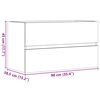 vidaXL Armoire d'&eacute;vier Gris b&eacute;ton 90x38,5x45 cm Agglom&eacute;r&eacute;
