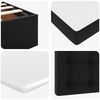 VidaXL Lit ottoman avec matelas noir 90x190 cm similicuir
