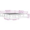 vidaXL Cadre de lit sans matelas blanc 120x190 cm bois massif