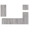 vidaXL Unit&eacute;s murales TV 5 pcs sonoma gris bois d'ing&eacute;nierie