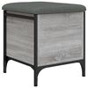 vidaXL Banc de rangement sonoma gris 42x42x45 cm bois d'ing&eacute;nierie