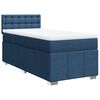 vidaXL Sommier &agrave; lattes de lit avec matelas Bleu 90x190 cm Tissu
