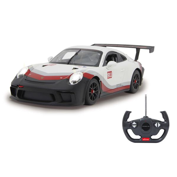 JAMARA Supercar t&eacute;l&eacute;command&eacute; Porsche 911 GT3 Cup 1:14 Blanc