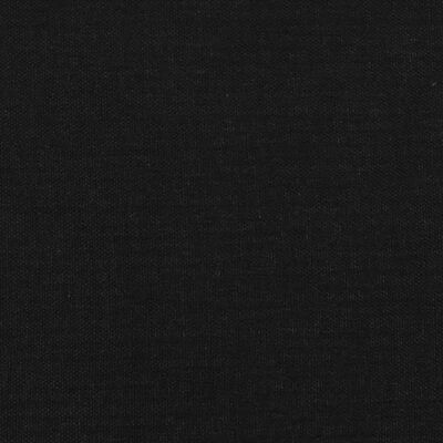 vidaXL Tête de lit avec oreilles Noir 163x16x78/88 cm Tissu