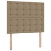 vidaXL Lit avec rangement et LED Cappuccino 120 x 200 cm Simili cuir