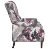 vidaXL Fauteuil inclinable Motif &agrave; fleurs Tissu