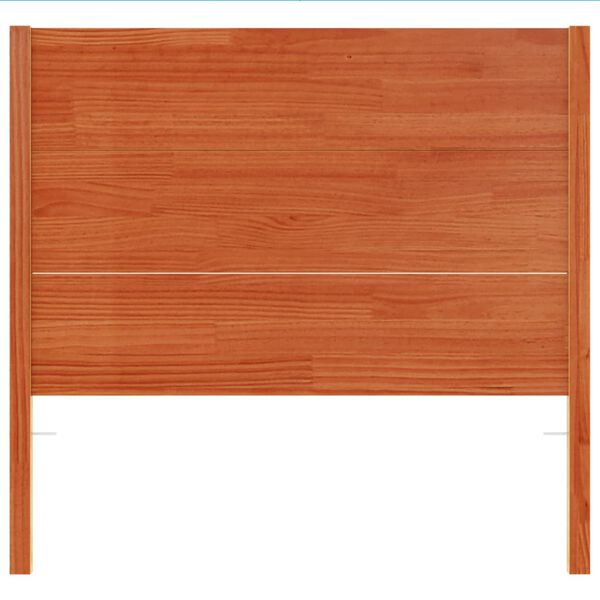 vidaXL T&ecirc;te de lit cire marron 100 cm bois massif de pin