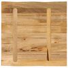 vidaXL Dessus de table bord vivant 80x80x2,5 cm bois de manguier brut