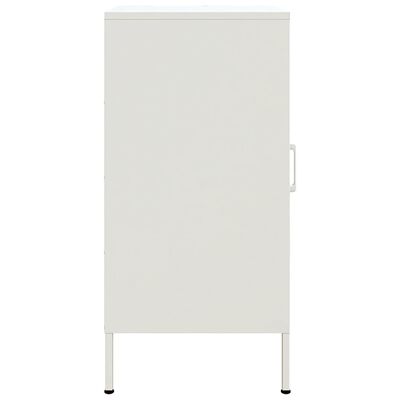 vidaXL Buffet blanc 36x39x79 cm acier laminé à froid