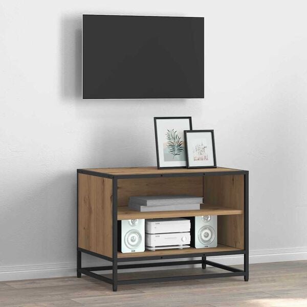 vidaXL Unites TV Ch&ecirc;ne artisanal 61 x 40 x 46 cm Bois d'ing&eacute;nierie