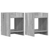 vidaXL Support de Plante 2 pi&egrave;ces Sonoma gris 30 x 30 x 40 cm