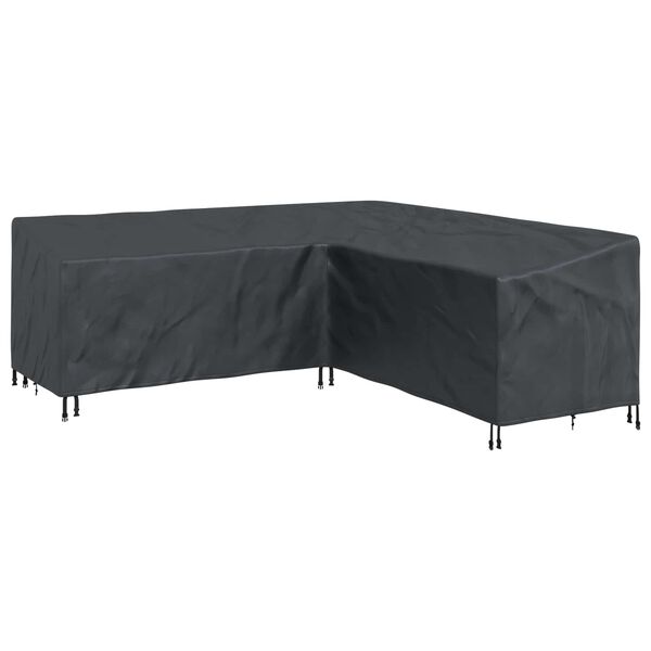 vidaXL Housse pour meubles Noir 235 x 235 x 85 cm Tissu Oxford 600D