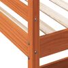 vidaXL Lit superpos&eacute; sans matelas cire marron 90x190 cm pin massif
