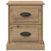 vidaXL Cabinet de chevet 2 pcs Ch&ecirc;ne artisanal 39 x 39 x 47.5 cm