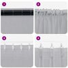vidaXL Rideau en Voile 2 pcs Gris fonc&eacute; 260 x 140 cm Polyester