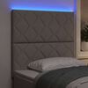 vidaXL T&ecirc;te de lit Taupe 100 cm tissu