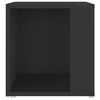 vidaXL Table d'appoint Noir 33x33x34,5 cm Aggloméré
