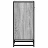vidaXL Buffet sonoma gris 35,5x35x76 cm bois d'ing&eacute;nierie et m&eacute;tal
