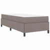 vidaXL Lit &agrave; ressorts Taupe 80 x 200 cm tissu