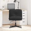 vidaXL Chaise pivotante de bureau Noir Tissu