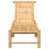 vidaXL Chaise longue 55x199x30 cm bambou