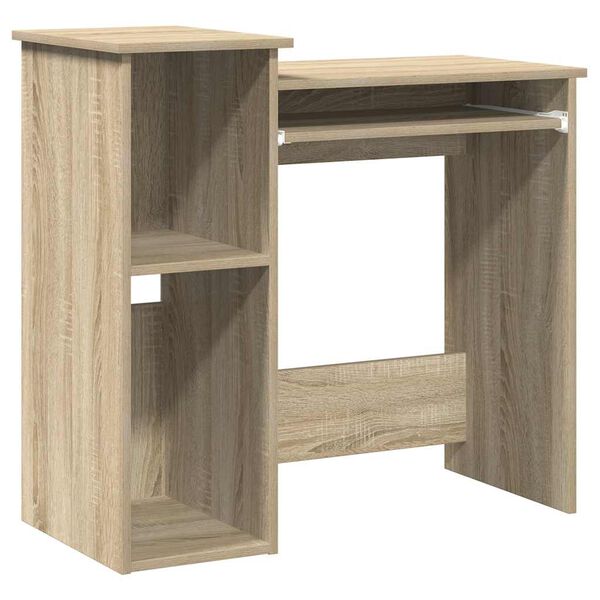 vidaXL Bureau avec &eacute;tag&egrave;res ch&ecirc;ne sonoma 84x40x78 cm