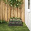 vidaXL Cache-pot de jardin Noir 90 x 90 x 35 cm Acier lamin&eacute; &agrave; froid