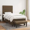vidaXL Sommier &agrave; lattes de lit avec matelas Marron fonc&eacute; 100x200 cm