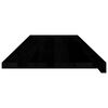 vidaXL Appuis de fen&ecirc;tre 2 pcs marron fonc&eacute; bois de ch&ecirc;ne massif