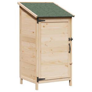 vidaXL Abri de jardin Naturel 59 x 56 x 113,5 cm Bois d'ing&eacute;nierie