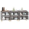 vidaXL Buffets 3 pcs sonoma gris 60x35x70 cm bois d'ing&eacute;nierie