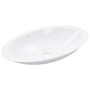 vidaXL Lavabo 59,3x35,1x10,7 cm Fonte min&eacute;rale/marbre Blanc