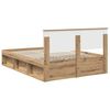 vidaXL Cadre de lit Ch&ecirc;ne artisan 140 x 200 cm Pin massif