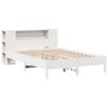 vidaXL Lit biblioth&egrave;que sans matelas blanc 150x200 cm bois pin massif